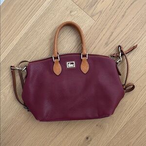 Dooney & Bourke Dillen Burgundy Leather Satchel